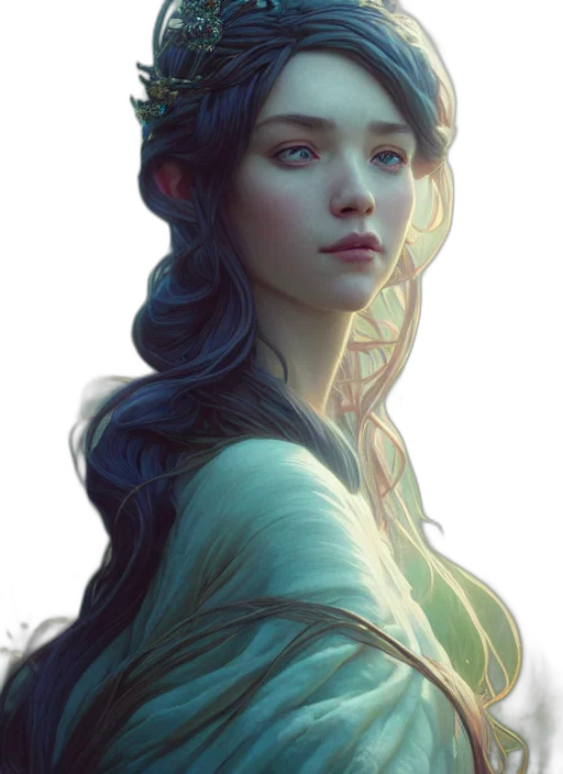 crown, face, dragon, dress, fantasy art, photorealistic, concept art, comic book art transparent PNG cut-out