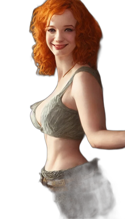 dress, staff, fantasy art, photorealistic transparent PNG cut-out