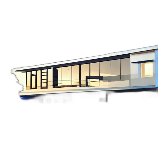 building, 3d render, concept art, photorealistic transparent PNG cut-out