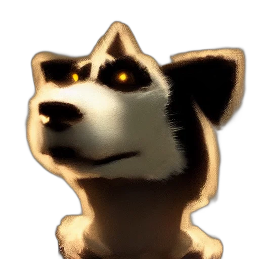 animal, staff, creature, mask, concept art, 3d render, pixel art, watercolor transparent PNG cut-out