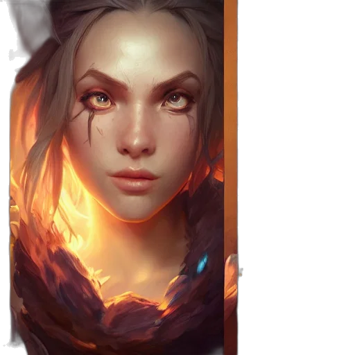 face, dragon, staff, mask, fantasy art, concept art, photorealistic, oil painting transparent PNG cut-out