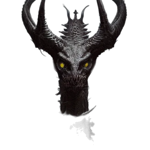dragon, mask, creature, animal transparent PNG cut-out