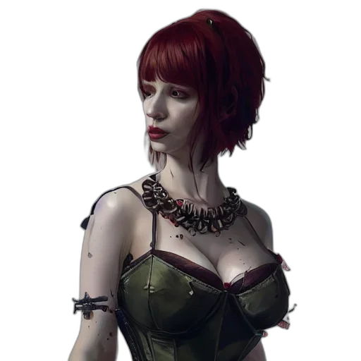 dress, jewelry, fantasy art, concept art transparent PNG cut-out