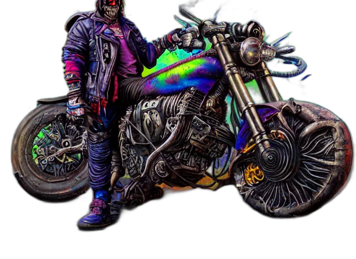 jacket, weapon, cyberpunk, concept art transparent PNG cut-out