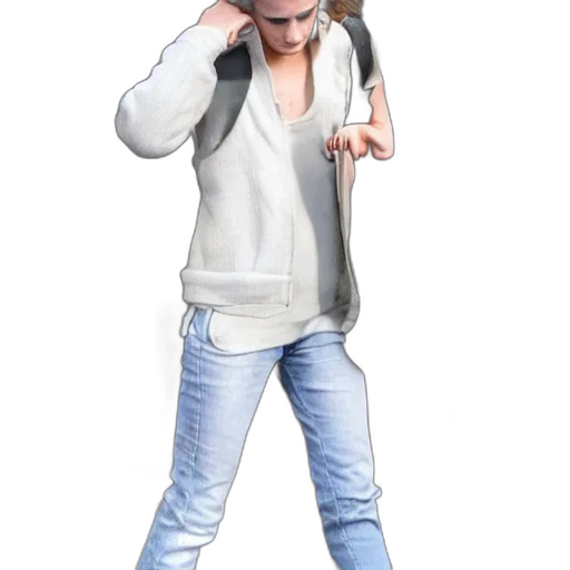 jacket, staff, hair, hat transparent PNG cut-out