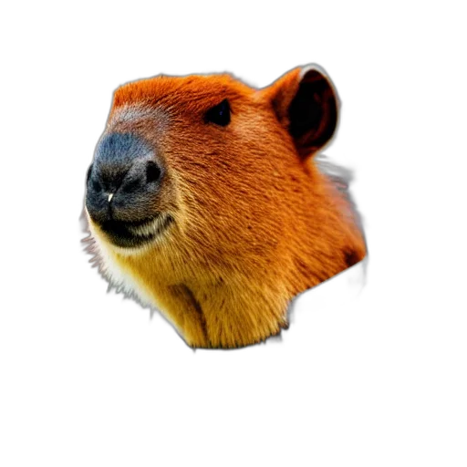 animal, creature, hat, face, photorealistic, 3d render, concept art, vaporwave transparent PNG cut-out