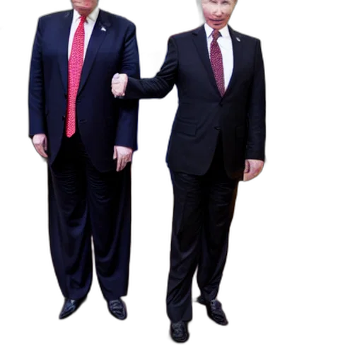 jacket, staff, creature, concept art, 3d render, donald, trump, tracksuit transparent PNG cut-out