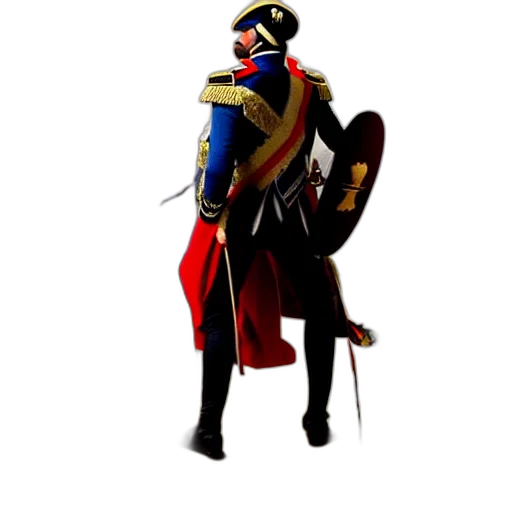 staff, sword, jacket, crown transparent PNG cut-out