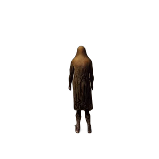 dress, creature, hair, jacket transparent PNG cut-out