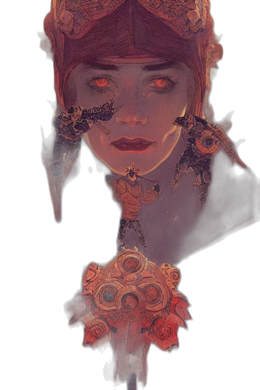 mask, face, crown, jewelry transparent PNG cut-out
