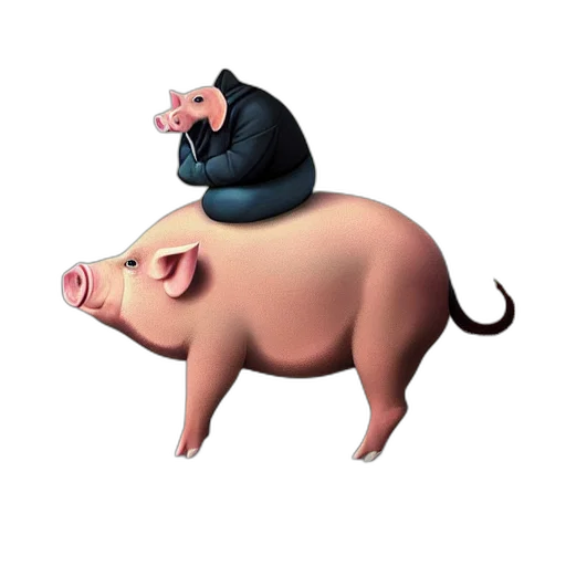 animal, food, creature, concept art, 3d render, photorealistic, cartoon, surreal transparent PNG cut-out