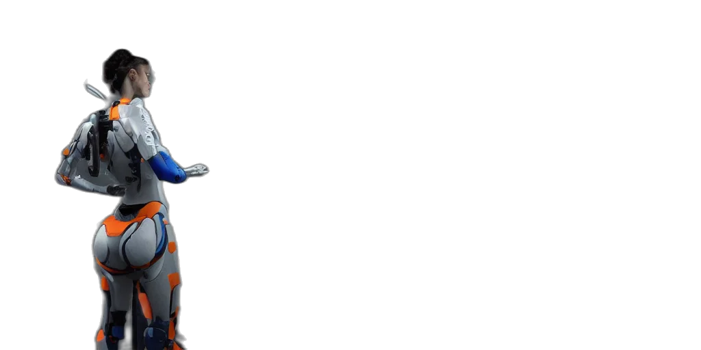 robot, weapon, staff, sword transparent PNG cut-out