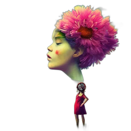 crown, hat, flower, dress transparent PNG cut-out