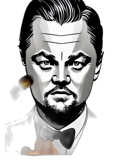 face, cartoon, comic book art, photorealistic, concept art, painting, portrait, leonardo transparent PNG cut-out