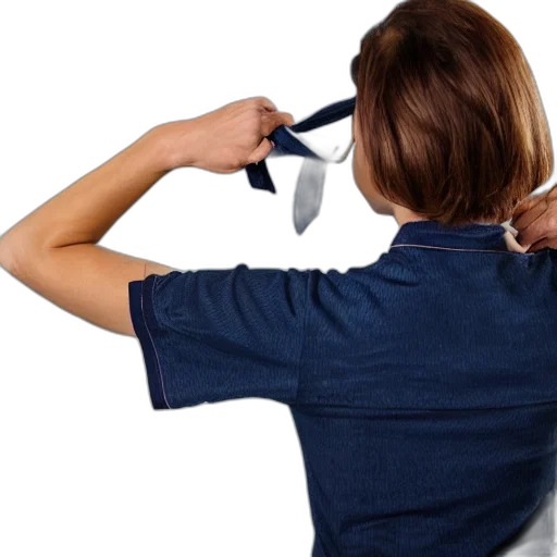 staff, jacket, hair, weapon, woman, tugging, pulling, shirt transparent PNG cut-out