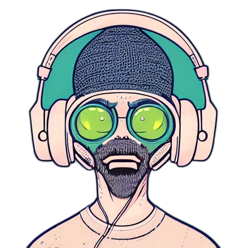 mask, face, cartoon, pixel art transparent PNG cut-out