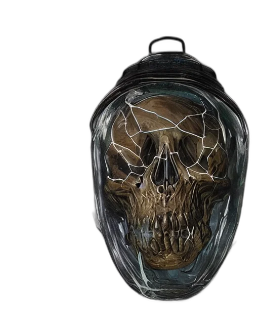 mask, vivid, alien, demigod, made, palladium, carbon, composites transparent PNG cut-out