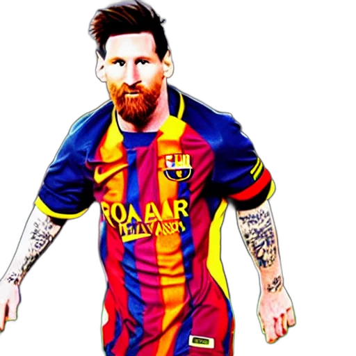 animal, photorealistic, pixel art, concept art, cartoon, lionel, messi, photograph transparent PNG cut-out