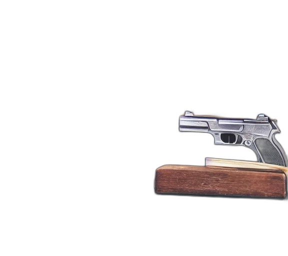 weapon, sword, 3d render, photorealistic, full, shot, photo, pistol transparent PNG cut-out