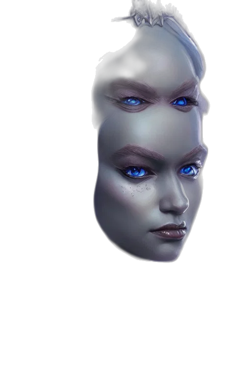 face, robot, mask, creature transparent PNG cut-out