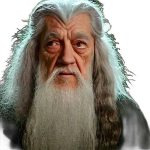 face, staff, hair, dragon transparent PNG cut-out