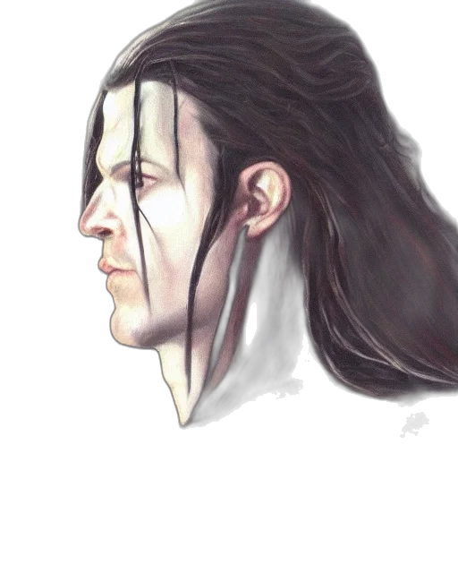 face, mask, hair, sword transparent PNG cut-out