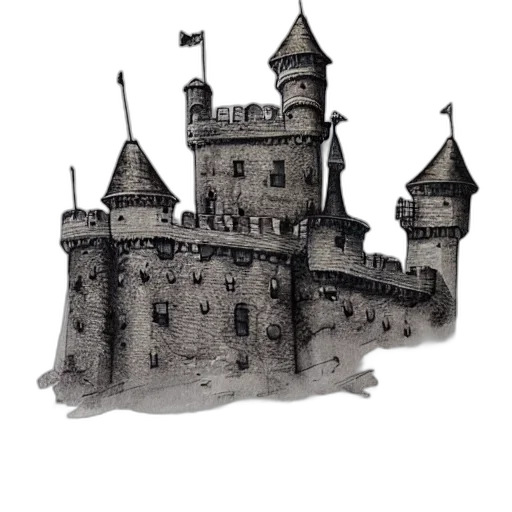 crown, building, staff, weapon transparent PNG cut-out