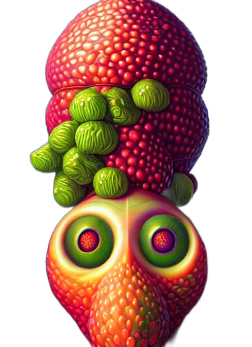 food, creature, face, crown transparent PNG cut-out