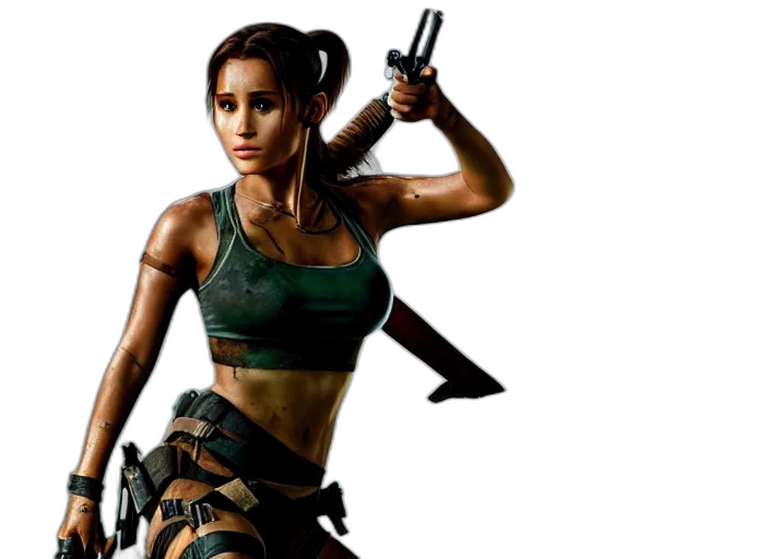 concept art, comic book art, pixel art, cyberpunk transparent PNG cut-out