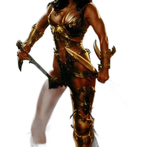 staff, sword, weapon, fantasy art, concept art, 3d render, comic book art, golden transparent PNG cut-out