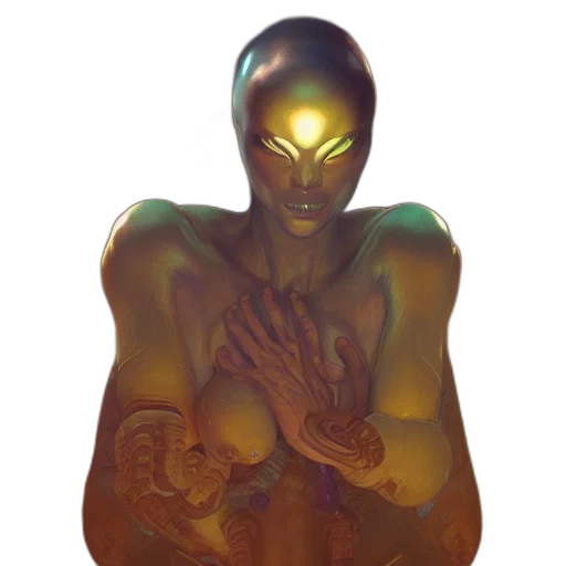 mask, creature, robot, jewelry transparent PNG cut-out