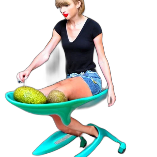 food, 3d render, photorealistic, concept art, cartoon, neon lights, beach, taylor transparent PNG cut-out