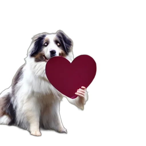 animal, photorealistic, australian, shepherd transparent PNG cut-out