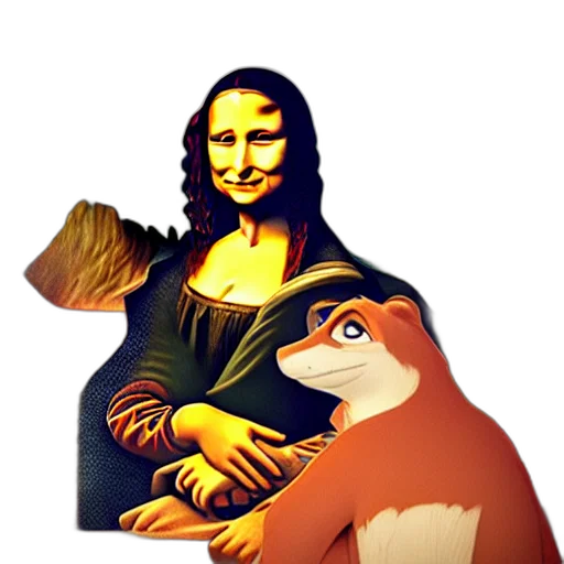 animal, creature, food, 3d render, pixel art, concept art, vaporwave, forest transparent PNG cut-out