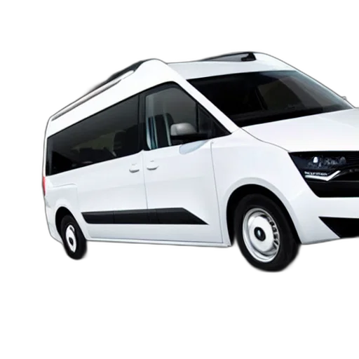 car, 3d render, photorealistic, van transparent PNG cut-out