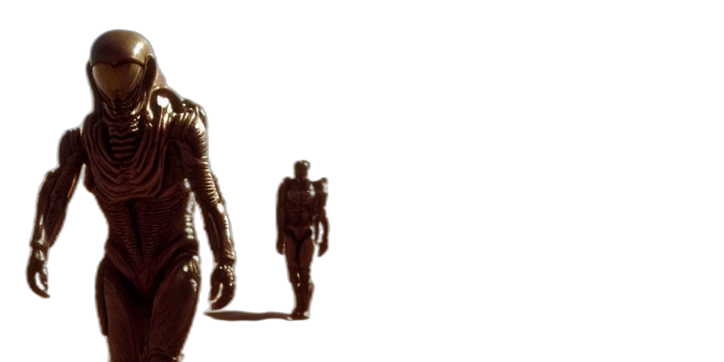 robot, 3d render, concept art, comic book art, cyberpunk, outer space, film, still transparent PNG cut-out