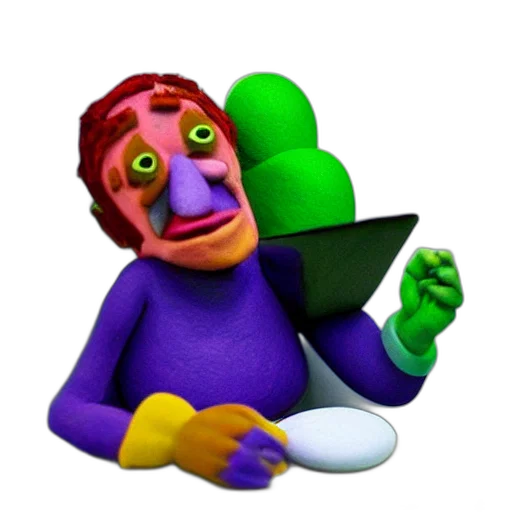 creature, staff, robot, food, 3d render, concept art, pixel art, cartoon transparent PNG cut-out