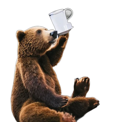 animal, bottle, food, robot, concept art, photorealistic, 3d render, candid transparent PNG cut-out