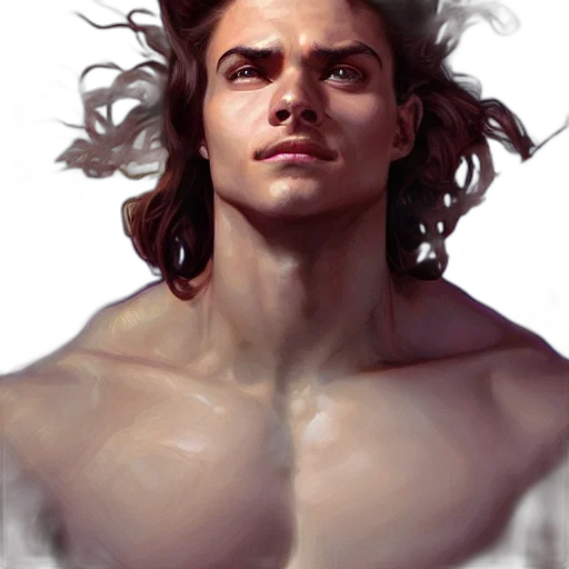 face, hair, creature, fantasy art transparent PNG cut-out