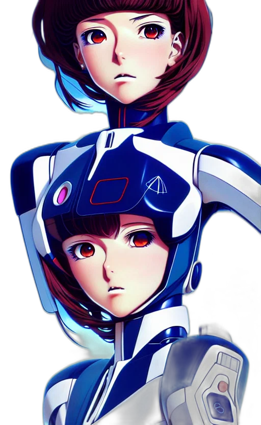 robot, face, concept art, anime transparent PNG cut-out