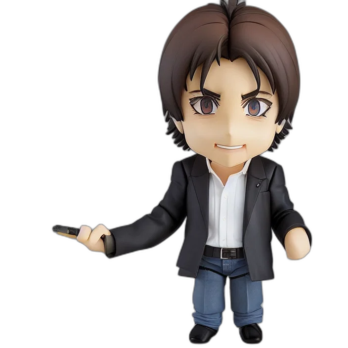 3d render, cartoon, pacino, anime transparent PNG cut-out