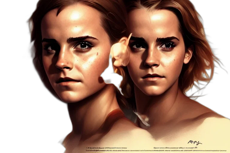 face, photorealistic, concept art, comic book art, fantasy art, emma, watson, inside transparent PNG cut-out