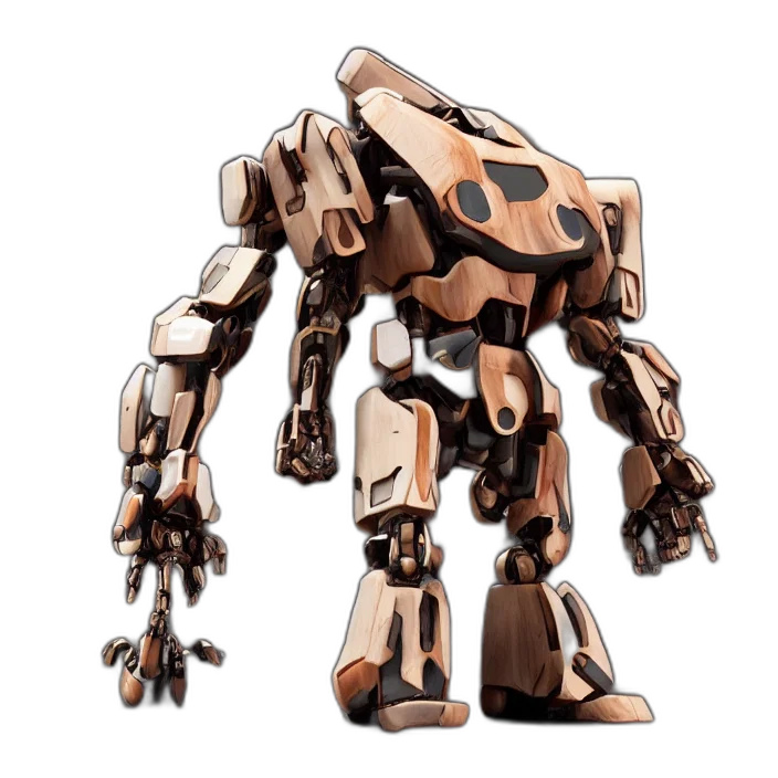 robot, weapon, concept art, 3d render transparent PNG cut-out