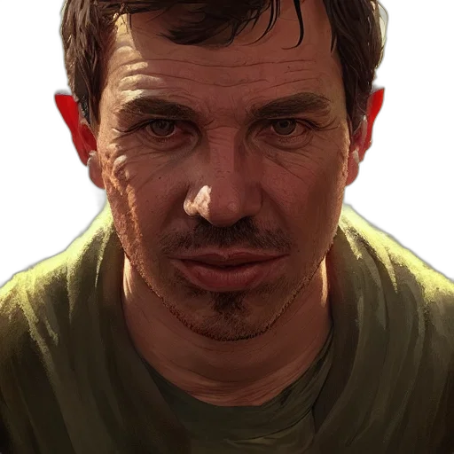 face, weapon, animal, staff, photorealistic, concept art, oil painting, comic book art transparent PNG cut-out