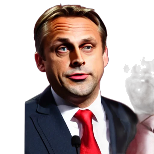 photorealistic, viktor, orban, fighting transparent PNG cut-out