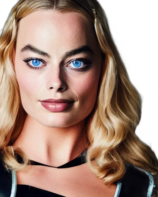 face, photorealistic, portrait, margot transparent PNG cut-out