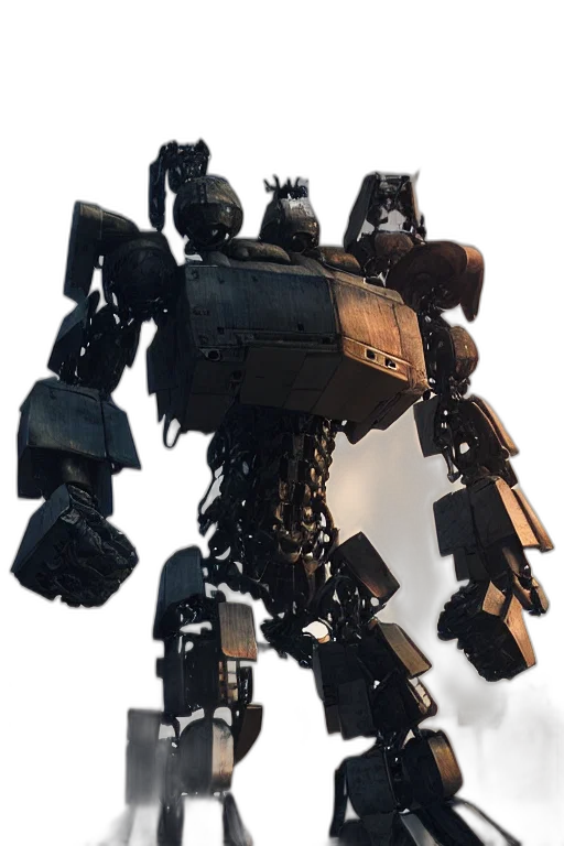robot, weapon, staff, creature, concept art, 3d render, pixel art, photorealistic transparent PNG cut-out