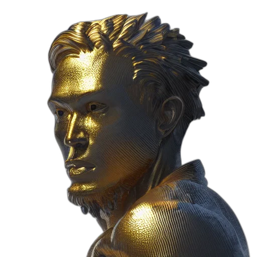 face, crown, mask, jewelry, 3d render, photorealistic, concept art, vaporwave transparent PNG cut-out