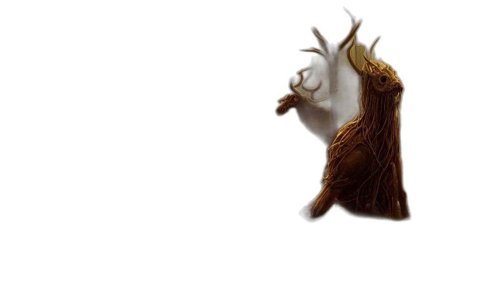 animal, creature, hair, 3d render, concept art, photorealistic, fantasy art, epic transparent PNG cut-out