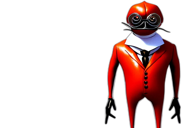 mask, robot, jacket, concept art transparent PNG cut-out